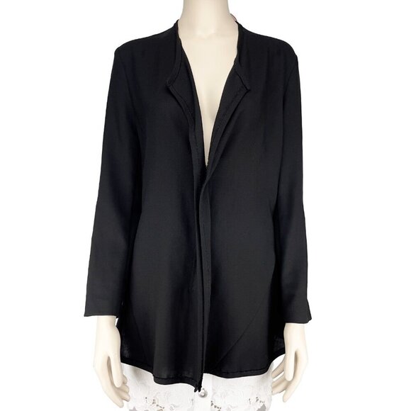 LANVIN Summer 2009 French Haute Couture Zip-up Long Sleeves Back Ruffles blazer - Picture 1 of 9